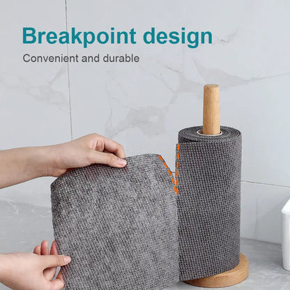 Tear-resistant thickened semi-disposable kitchen towels for household and restaurant cleaning