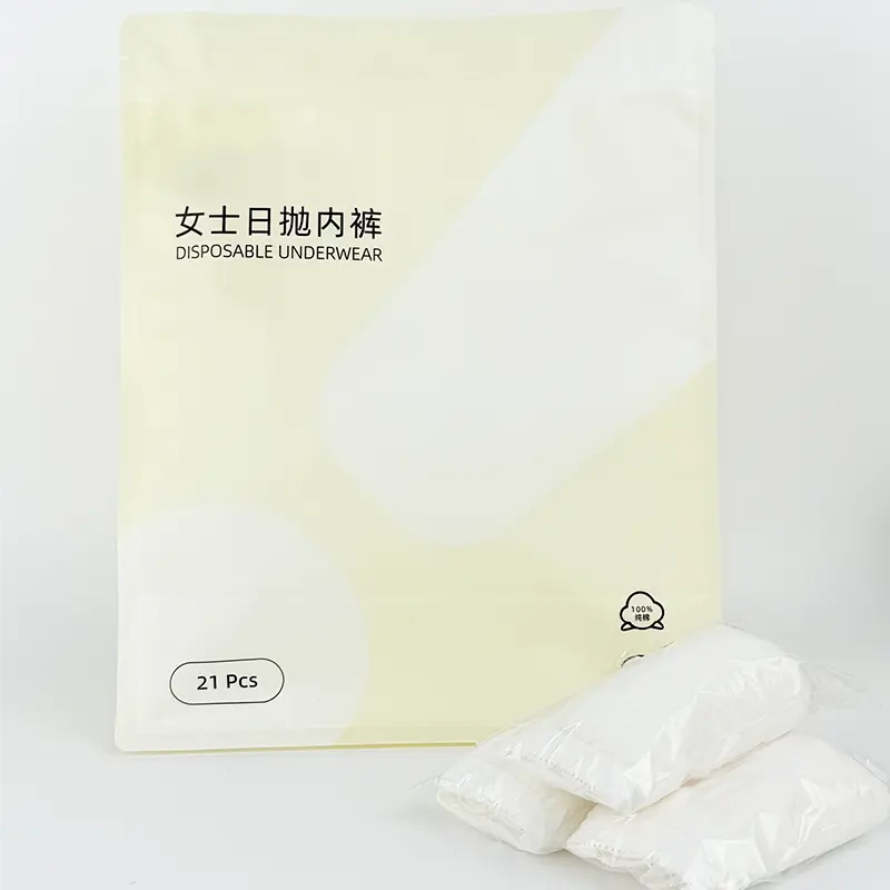 Wholesale EO sterilized women disposable briefs 21-pack OEM manufacturer