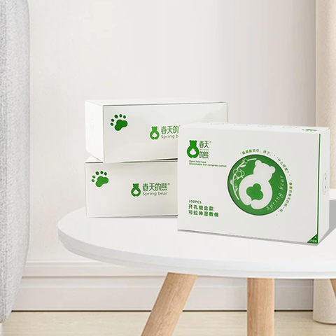 Spring Bear Stretchable Wet Compress Cotton Pads
