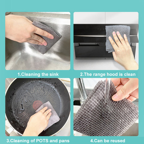 Little Cotton Kitchen Scrub Cloths - Durable Steel Wool Alternative