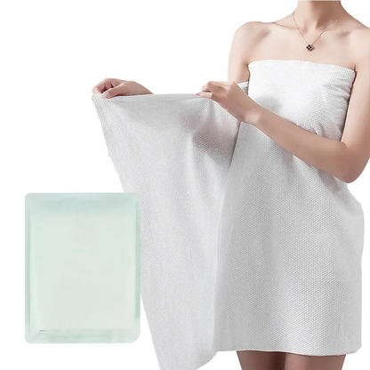 Extra large full body coverage hygienic disposable shower towel for travel and hotels