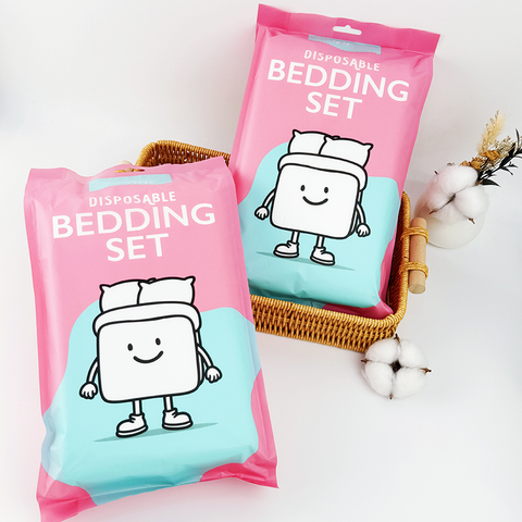 Hospital-Grade SMS Disposable Bedding Set (3-Piece Kit) – Fluid Resistant & Anti-Bacterial Nonwoven Sheets – Infection Control Supply (Bulk)