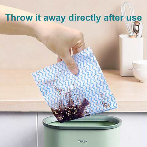Little Cotton Disposable Tear-Off Kitchen Towels - Striped Design