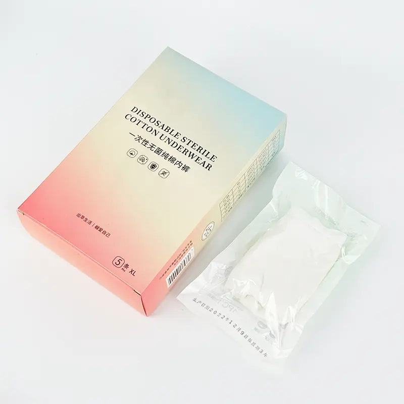Wholesale 7A antibacterial pure cotton disposable underwear OEM manufacturer