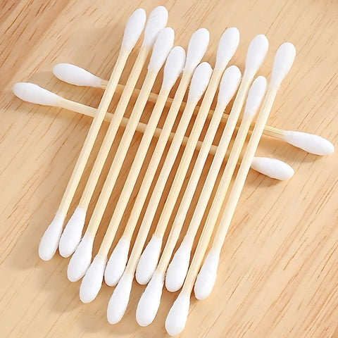 Bowincare™ Sterile Cotton Tipped Applicators – 6-Inch Wooden Shaft – Individually Wrapped Medical Swabs