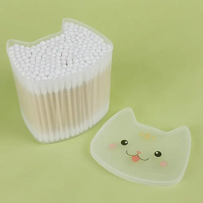Wholesale eco-friendly cat ear bamboo cotton swabs OEM manufacturer