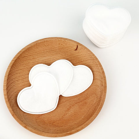 Heart-Shaped Organic Cotton Pads – Cute & Eco-Friendly Makeup Remover Wipes – Perfect for Gift Sets & Private Label (Wholesale)