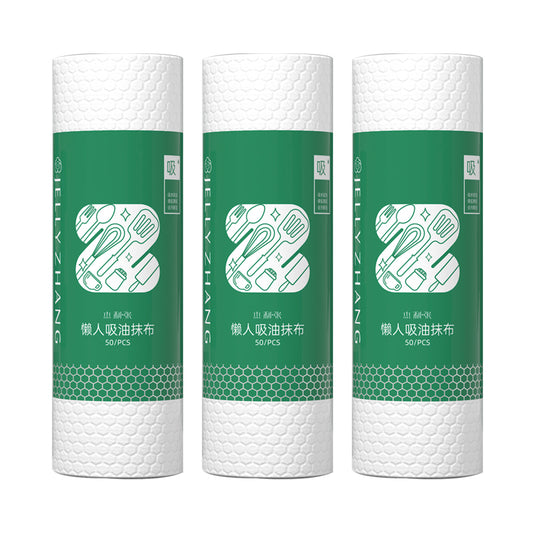 Little Cotton Kitchen Paper Towels - Washable, Oil-Absorbing Rolls
