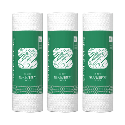 Little Cotton Kitchen Paper Towels - Washable, Oil-Absorbing Rolls