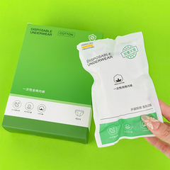 4-Pack Disposable Underwear - Custom Logo & EO Sterilized 100% Cotton
