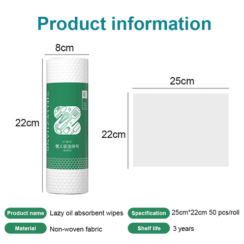 Little Cotton Kitchen Paper Towels - Washable, Oil-Absorbing Rolls