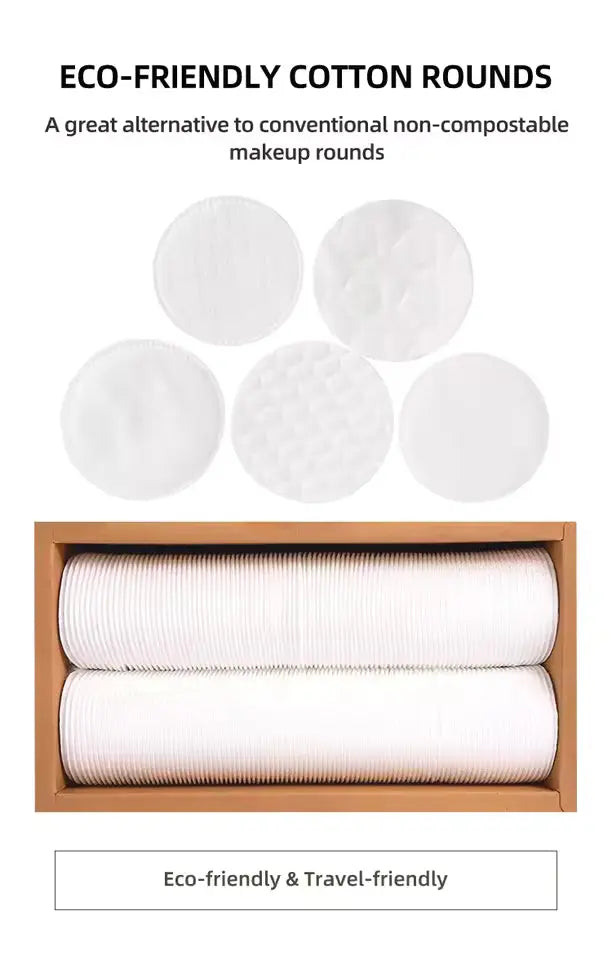 OEM 200-Count 100% Cotton Pads | Little Cotton 3-Layer Lint-Free Little Cotton
