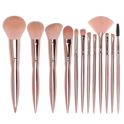 OEM 12pcs Pink Professional Makeup Brush Set | High-Volume Wholesale | Little Cotton Little Cotton | Disposable Cotton Products Manufacturer & Wholesale