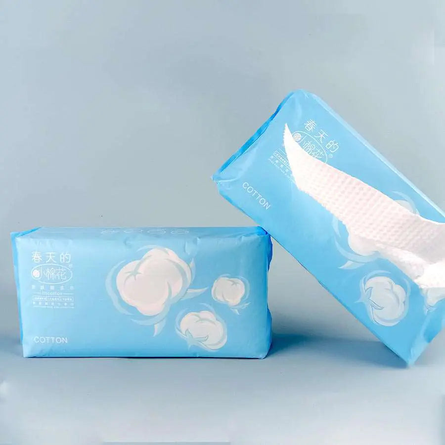 Ultra-thick 80GSM pearl pattern spa facial tissues made of absorbent viscose, manufactured by Little Cotton B2B OEM facility.