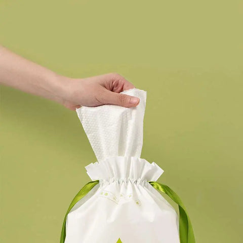 80GSM Ultra-Thick Cotton Cleansing Towels - 60pcs/Roll