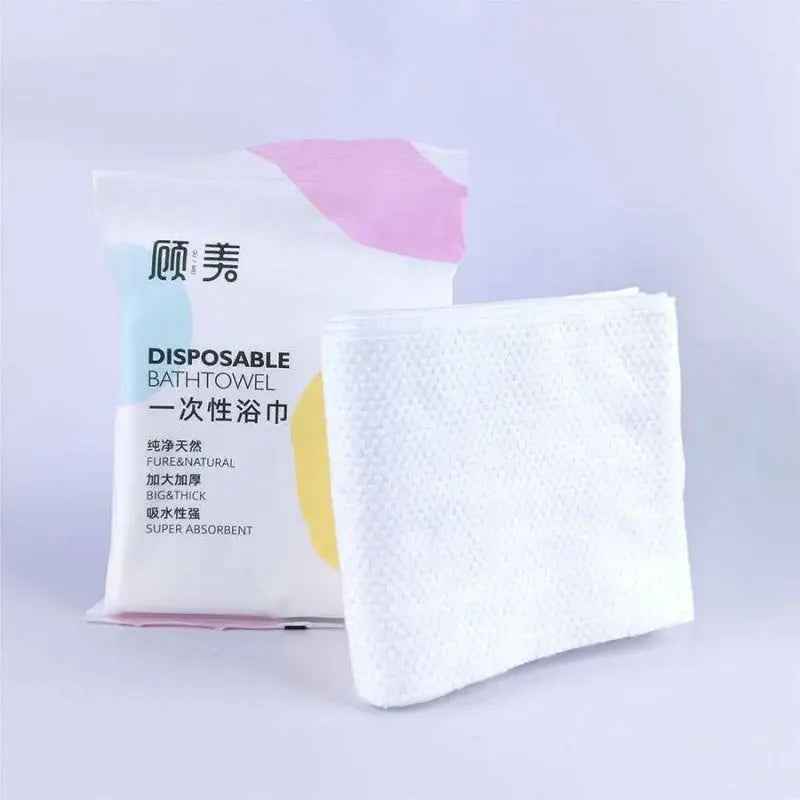 OEM 100% Cotton Disposable Bath Towels | 70x140cm Hotel Supplies