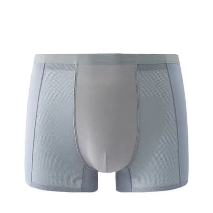 OEM Men's Ice Silk Seamless Boxers | Little Cotton Breathable Mesh Underwear Little Cotton