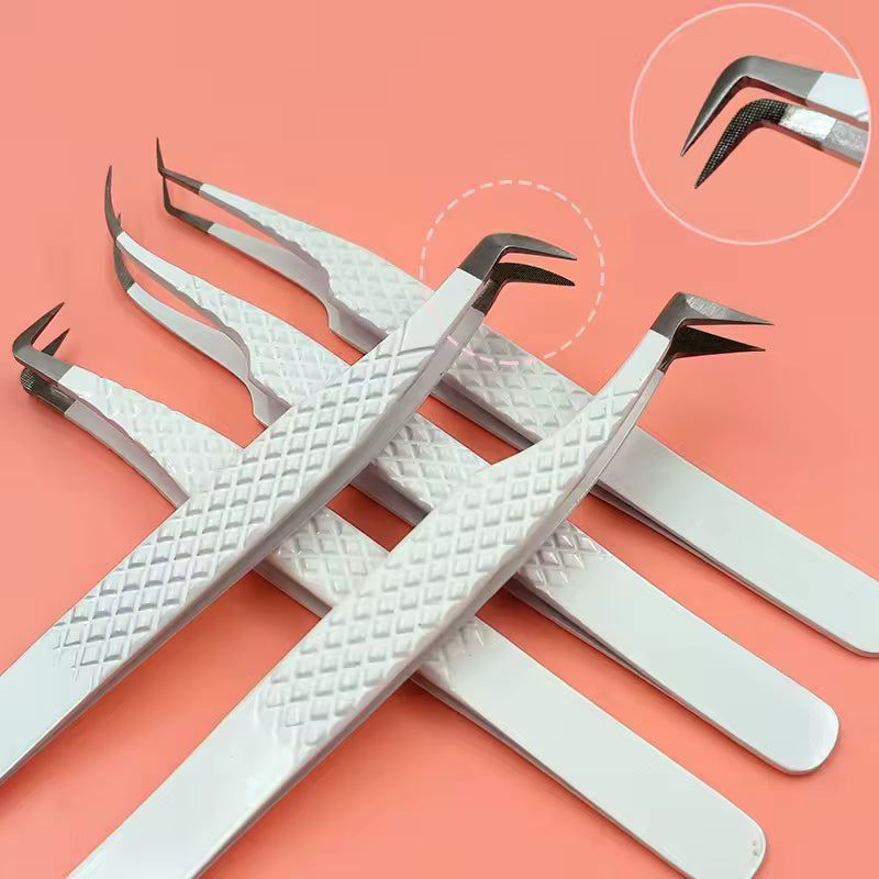 OEM Fiber Tip Volume Lash Tweezers | Zero-Slip Precision | Little Cotton - Little Cotton | Disposable Cotton Products Manufacturer & Wholesale