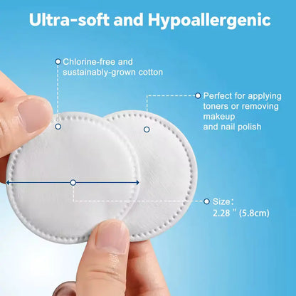 OEM 100% Pure Cotton Makeup Remover Pads | Little Cotton Rounds Little Cotton