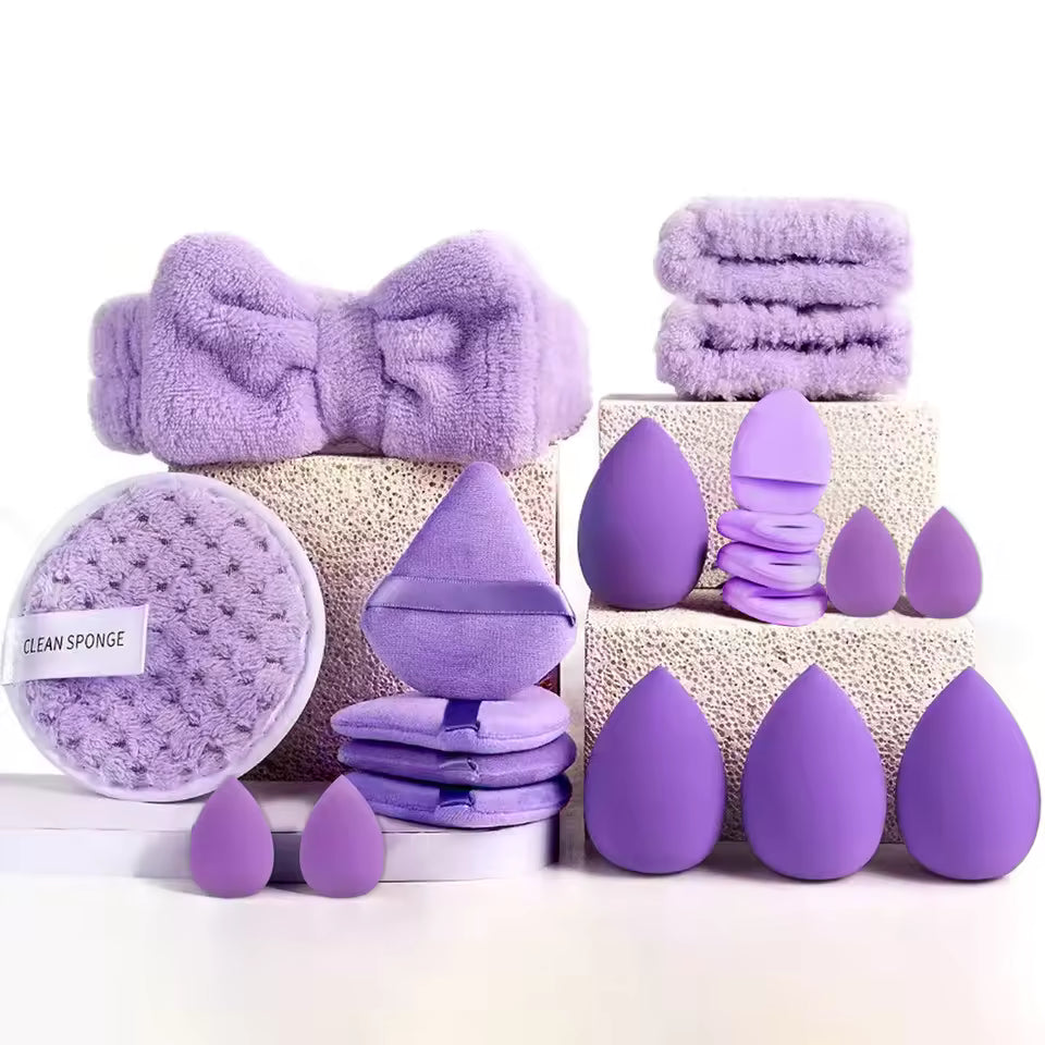 Wholesale Professional Makeup Sponge Brush & Headband Gift Set | Little Cotton