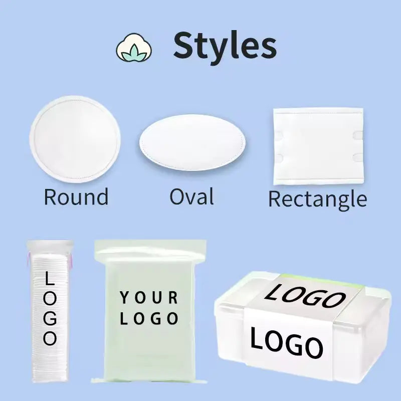 OEM Pure Cotton Round Facial Cleaning Pads | Little Cotton Little Cotton