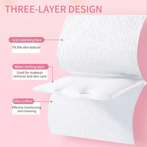 150GSM Square Cotton Pads Bulk - Disposable Makeup