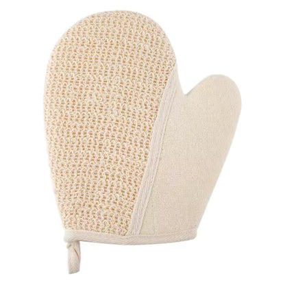 Wholesale Eco-Friendly Cotton Linen Exfoliating Bath Mitt | 2-in-1 Scrubber | Little Cotton