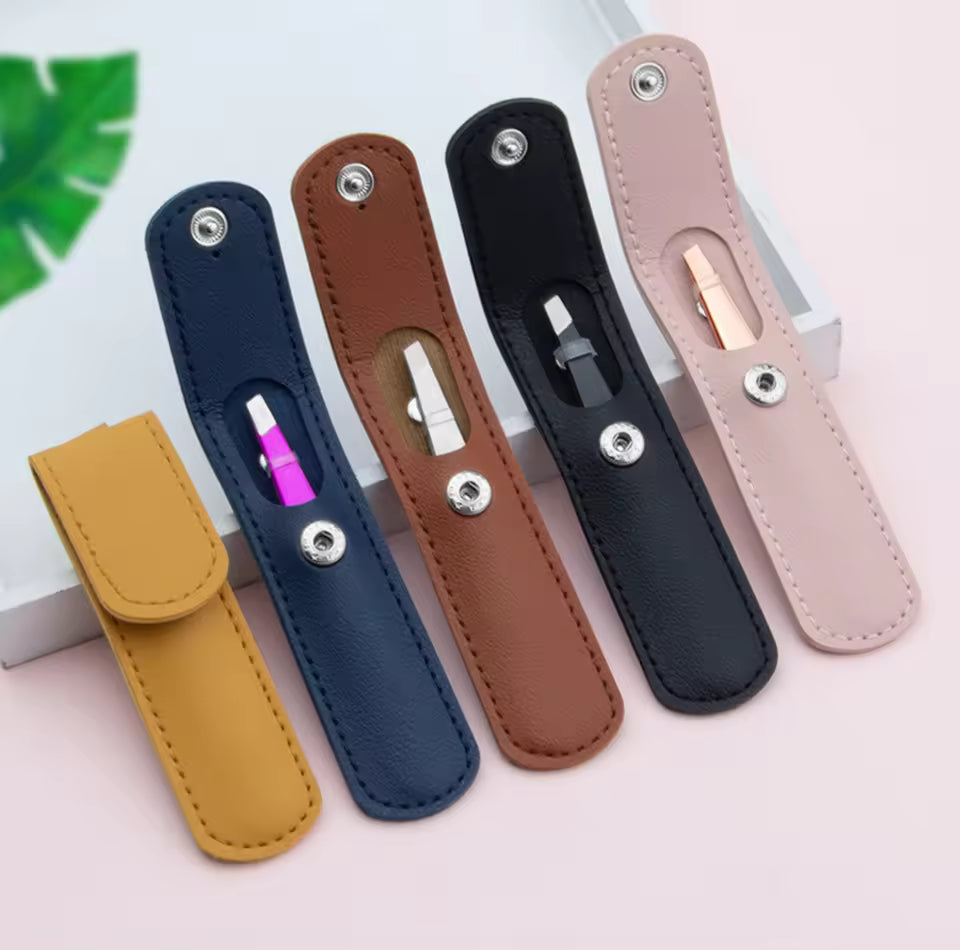 Professional Slanted Eyebrow Tweezers | Rose Gold Stainless Steel | Little Cotton
