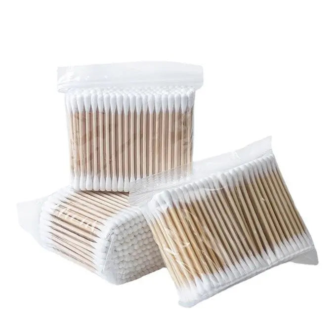 OEM 100PCS Double Head Wooden Cotton Swabs | Little Cotton Makeup Tools Little Cotton