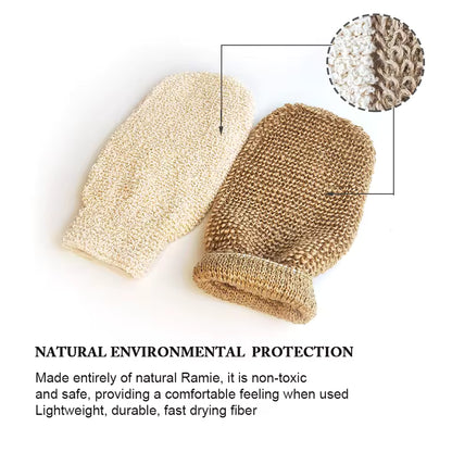 OEM Natural Jute Exfoliating Bath Gloves | Eco-Friendly Body Scrubber | Little Cotton