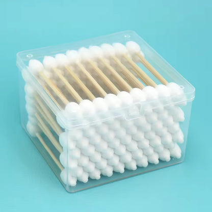 OEM Organic Baby Bamboo Cotton Swabs 76pcs | Little Cotton