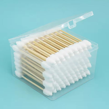OEM Organic Baby Bamboo Cotton Swabs 76pcs | Little Cotton