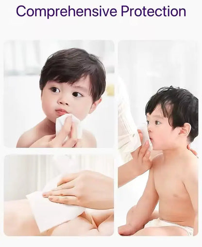 OEM Disposable Wet/Dry Cotton Facial Cleaning Towels | Little Cotton Little Cotton