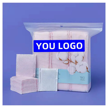 OEM Premium Organic Cotton Pads | 3-Layer 5x6cm Makeup Removers Little Cotton