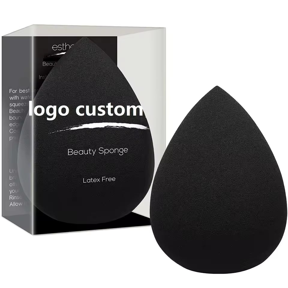 OEM Non-Latex Waterdrop Makeup Sponge Blender with Box | Little Cotton - Little Cotton | Disposable Cotton Products Manufacturer & Wholesale