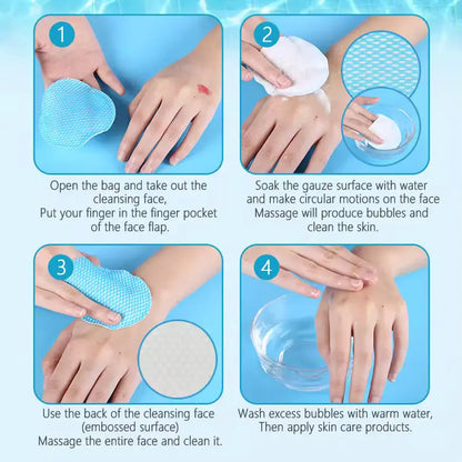 OEM Glycolic Acid Exfoliating Pads | Zero Pore Makeup Remover | Little Cotton Little Cotton