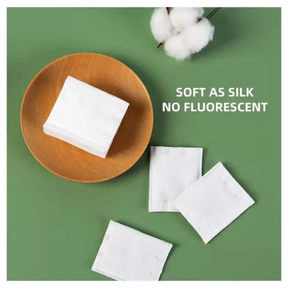 OEM Premium Organic Cotton Pads | 3-Layer 5x6cm Makeup Removers Little Cotton