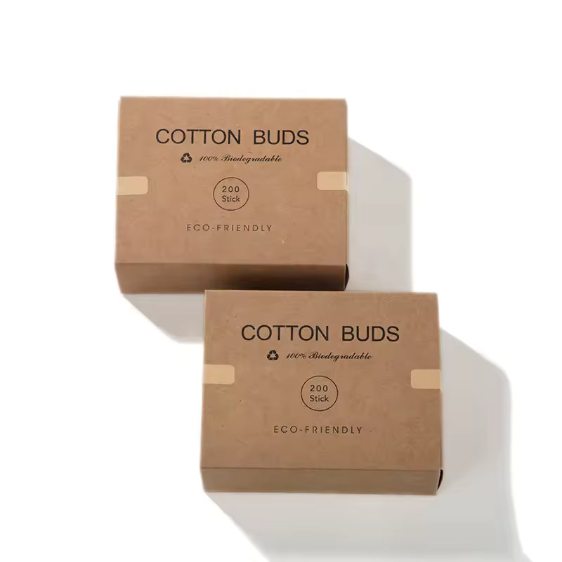 OEM 200 Pcs Bamboo Cotton Swabs | Eco-Friendly Little Cotton Buds