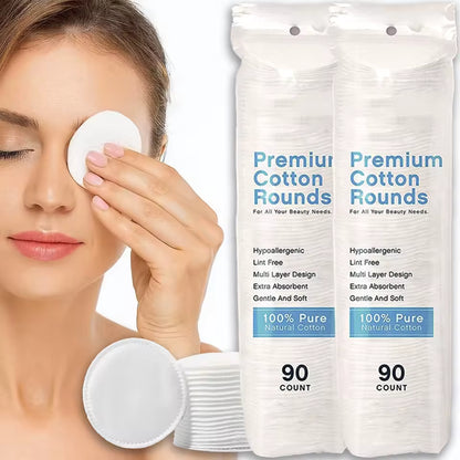 OEM Biodegradable Hypoallergenic Cotton Rounds | Little Cotton