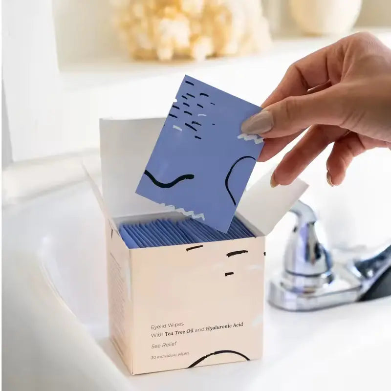 OEM Tea Tree Oil Eyelid & Lash Wipes | Little Cotton Little Cotton