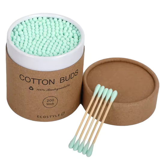 OEM Biodegradable Bamboo Cotton Buds 200pcs | Little Cotton