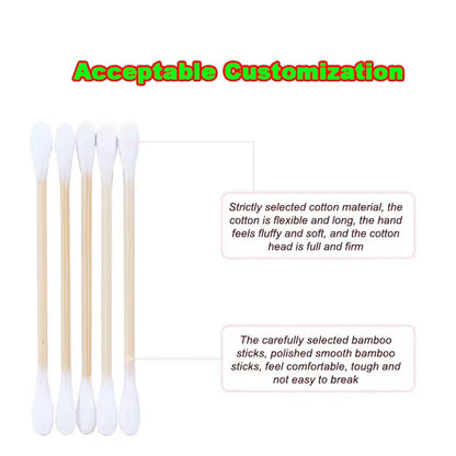 OEM Thin Cotton Swabs | Double Head Ear Buds & Q-Tips Factory