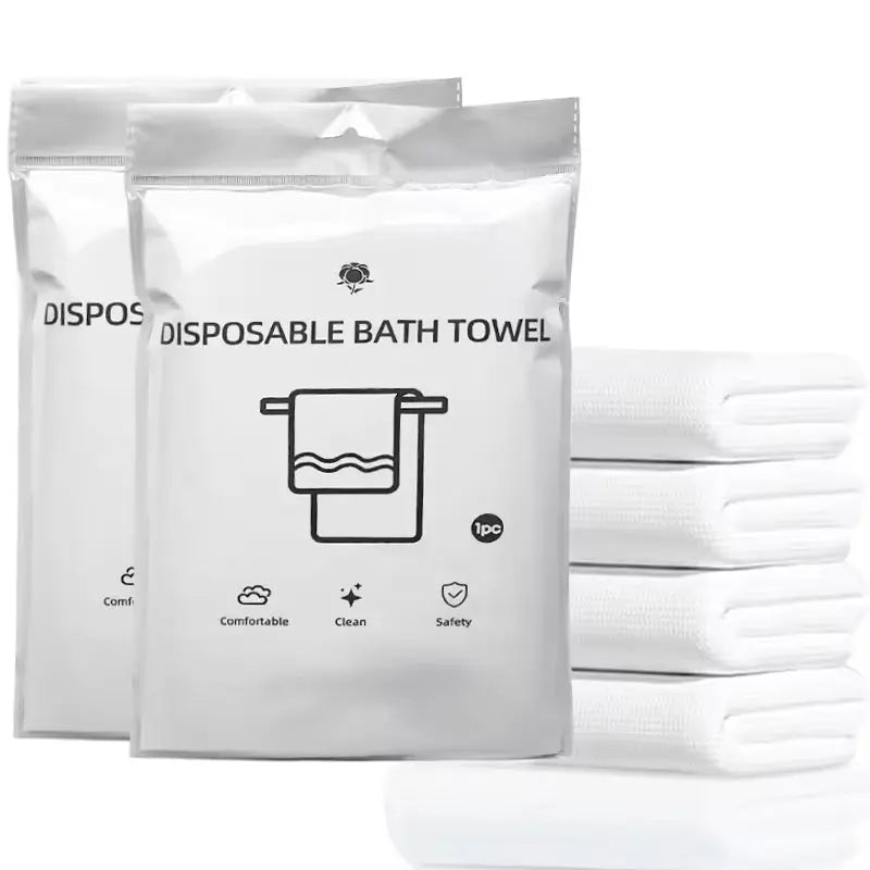 Bulk Biodegradable Disposable Bath Towels for Hotel & Gym | Little Cotton Little Cotton