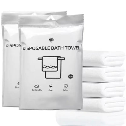 Bulk Biodegradable Disposable Bath Towels for Hotel & Gym | Little Cotton Little Cotton