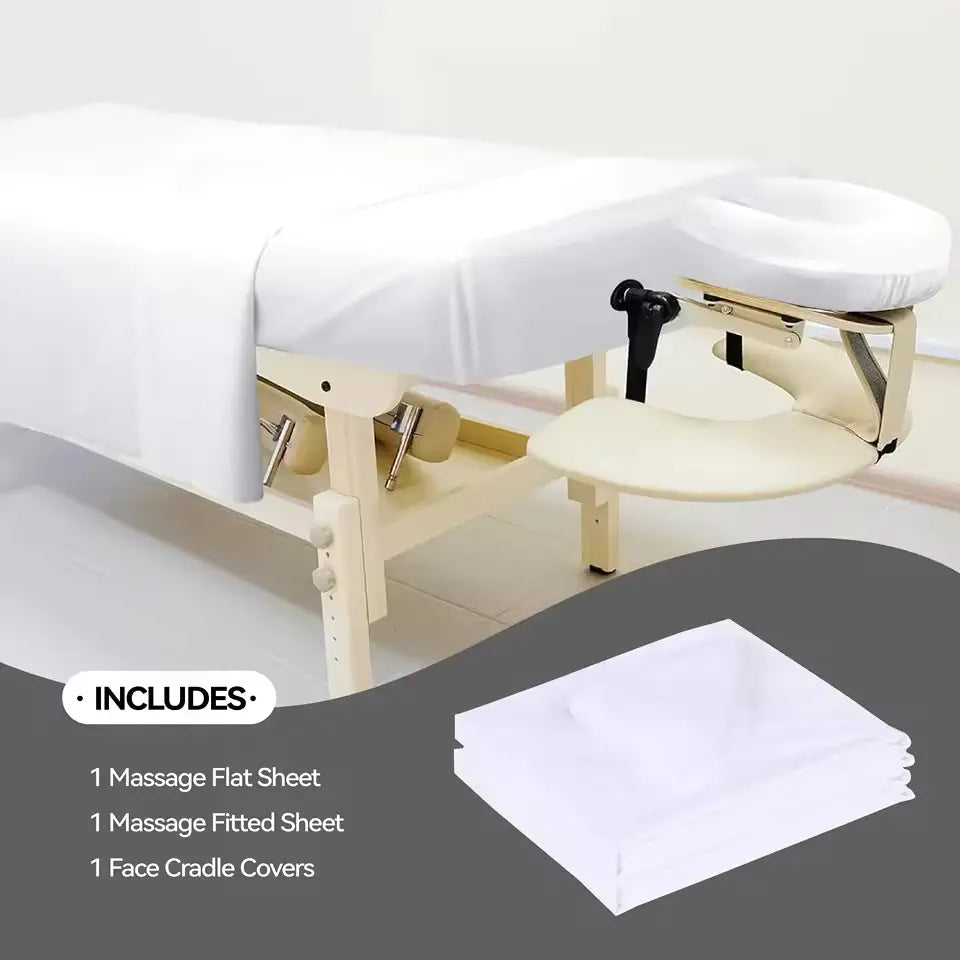 OEM 3-Piece Massage Table Bed Sheet Set | Little Cotton Little Cotton