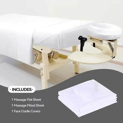 OEM 3-Piece Massage Table Bed Sheet Set | Little Cotton Little Cotton