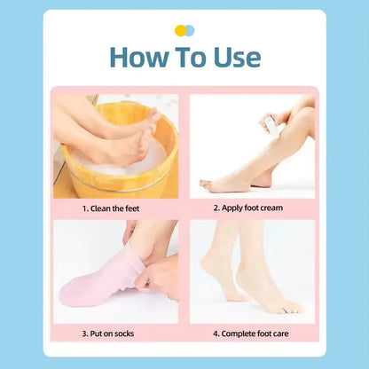 OEM Silicone Foot Spa Gel Socks Private Label | Little Cotton Little Cotton