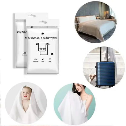 Bulk Biodegradable Disposable Bath Towels for Hotel & Gym | Little Cotton Little Cotton
