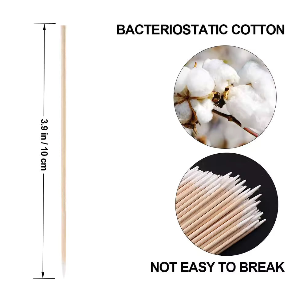 OEM Pointed Cotton Swabs for Microblading & Tattoo | Little Cotton