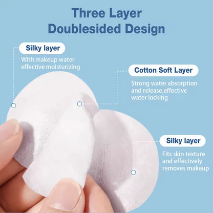 OEM 150gsm 3-Layer Makeup Remover Cotton Pads Wholesale | Little Cotton